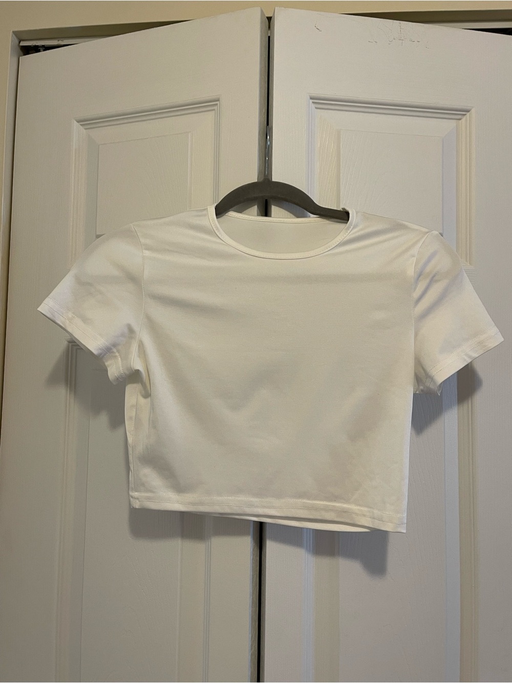 Classic White Cropped Tee